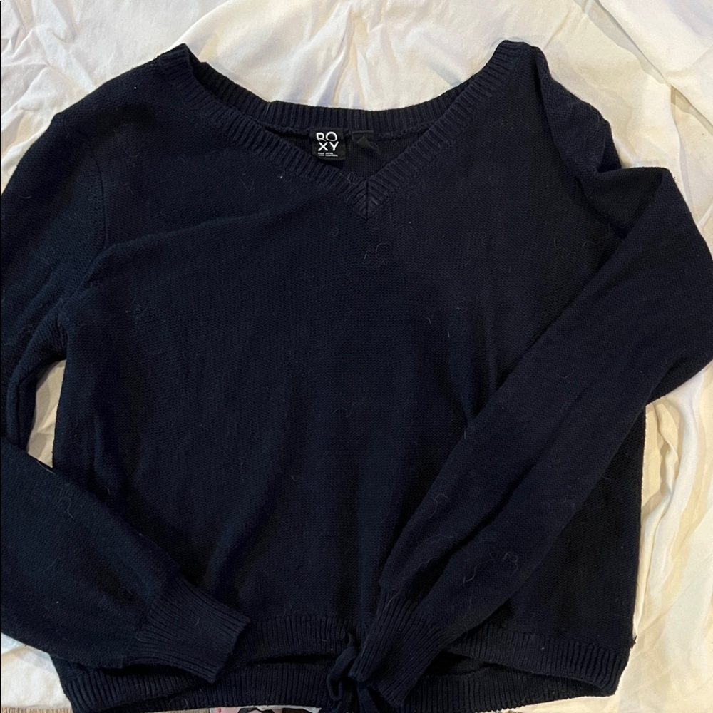 Roxy Women's Black V-Neck Sweater